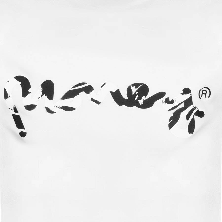Alternative Image for ProductMoney Crew Neck Camo Logo T Shirt White3